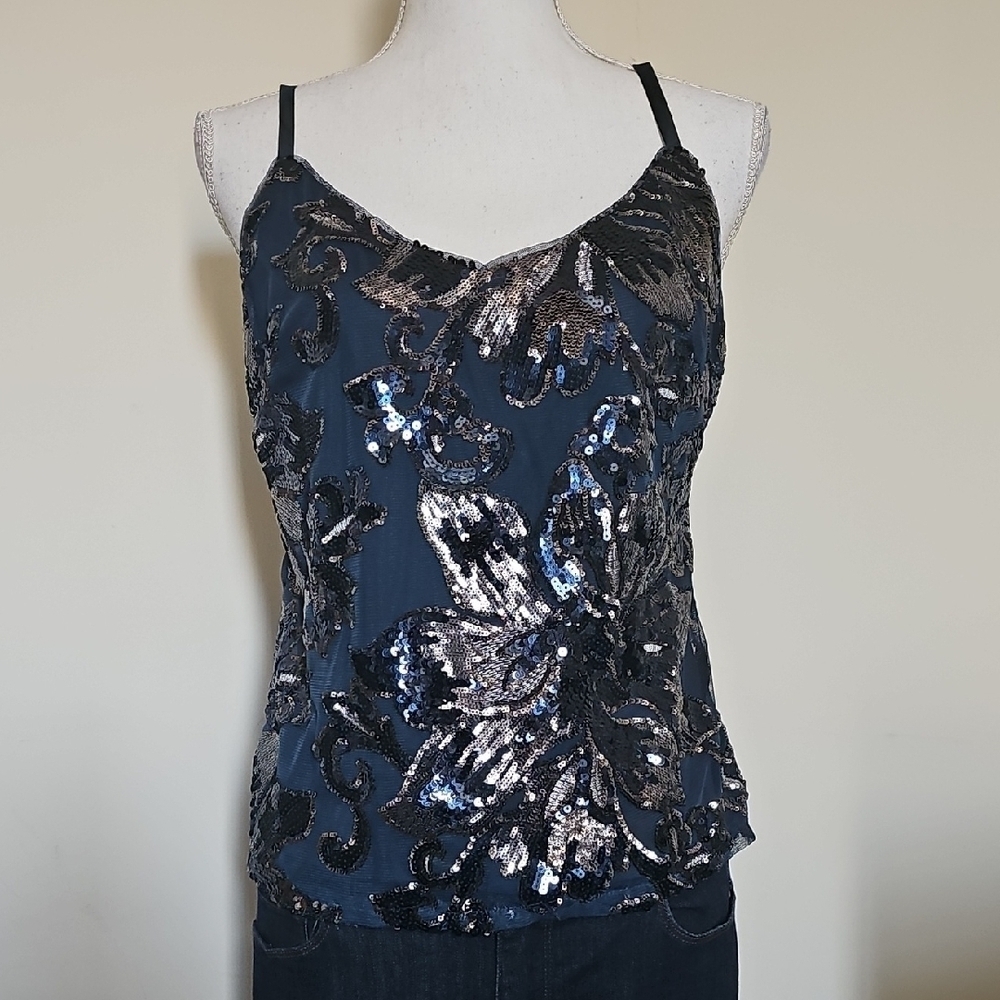 WHBM Sequin Embellished Camisole Top